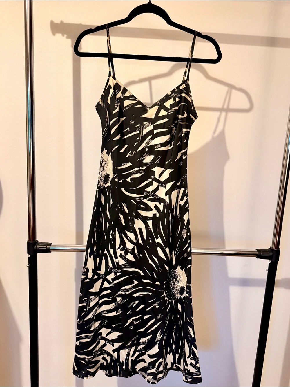 The Limited Floral Silk Midi Slip Dress